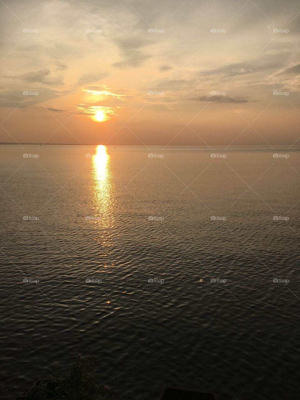 Sunset on the Gulf of Finland, the end of the next day