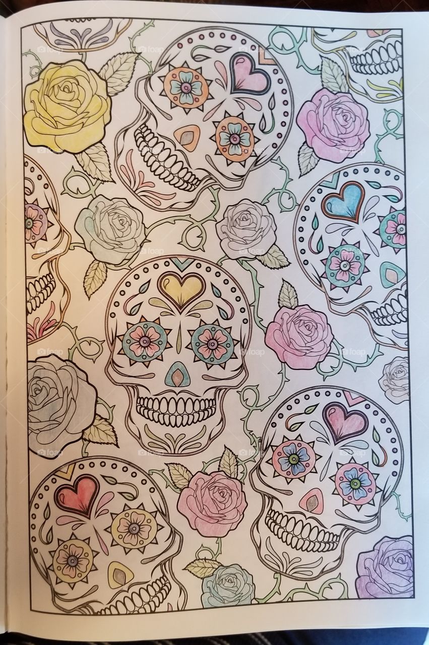 my artwork from the day of the dead