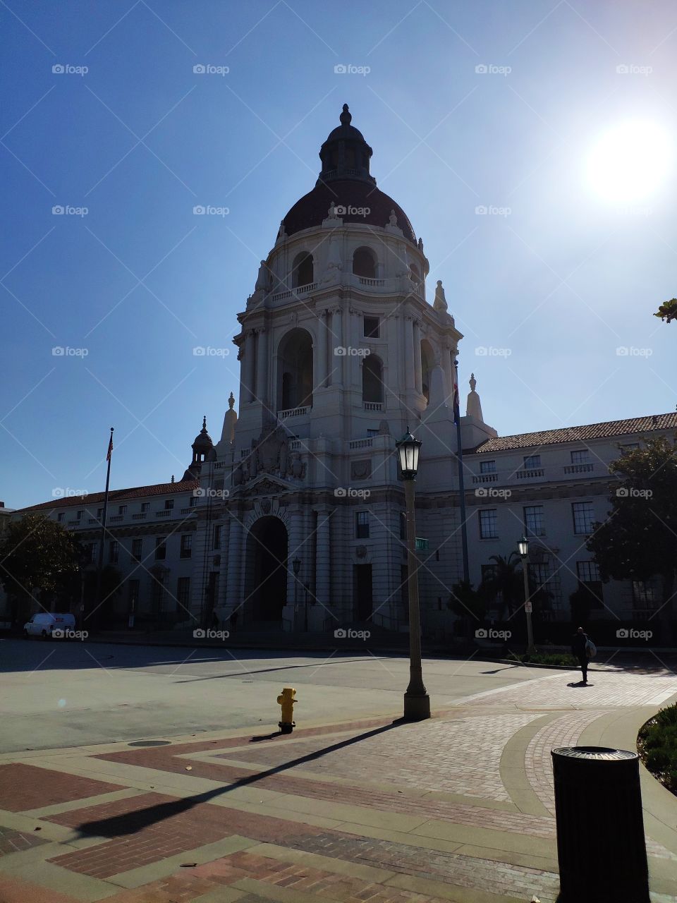 City Hall under summer sun light