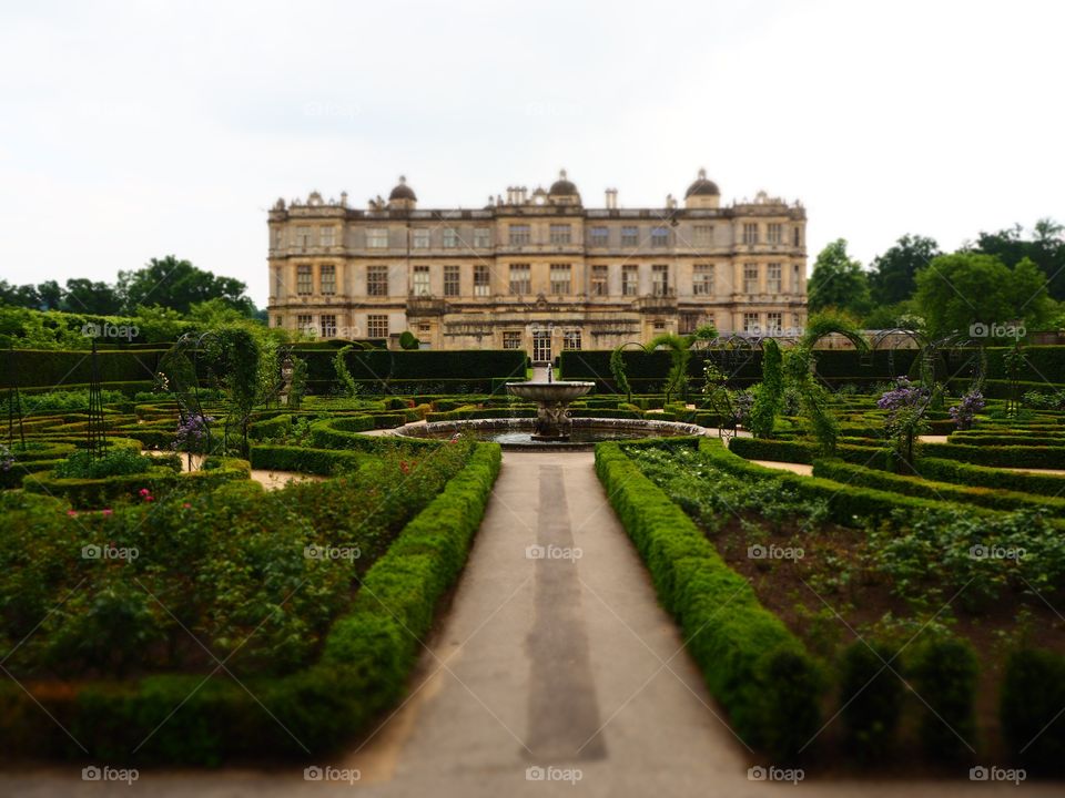 The approach to Longleat house