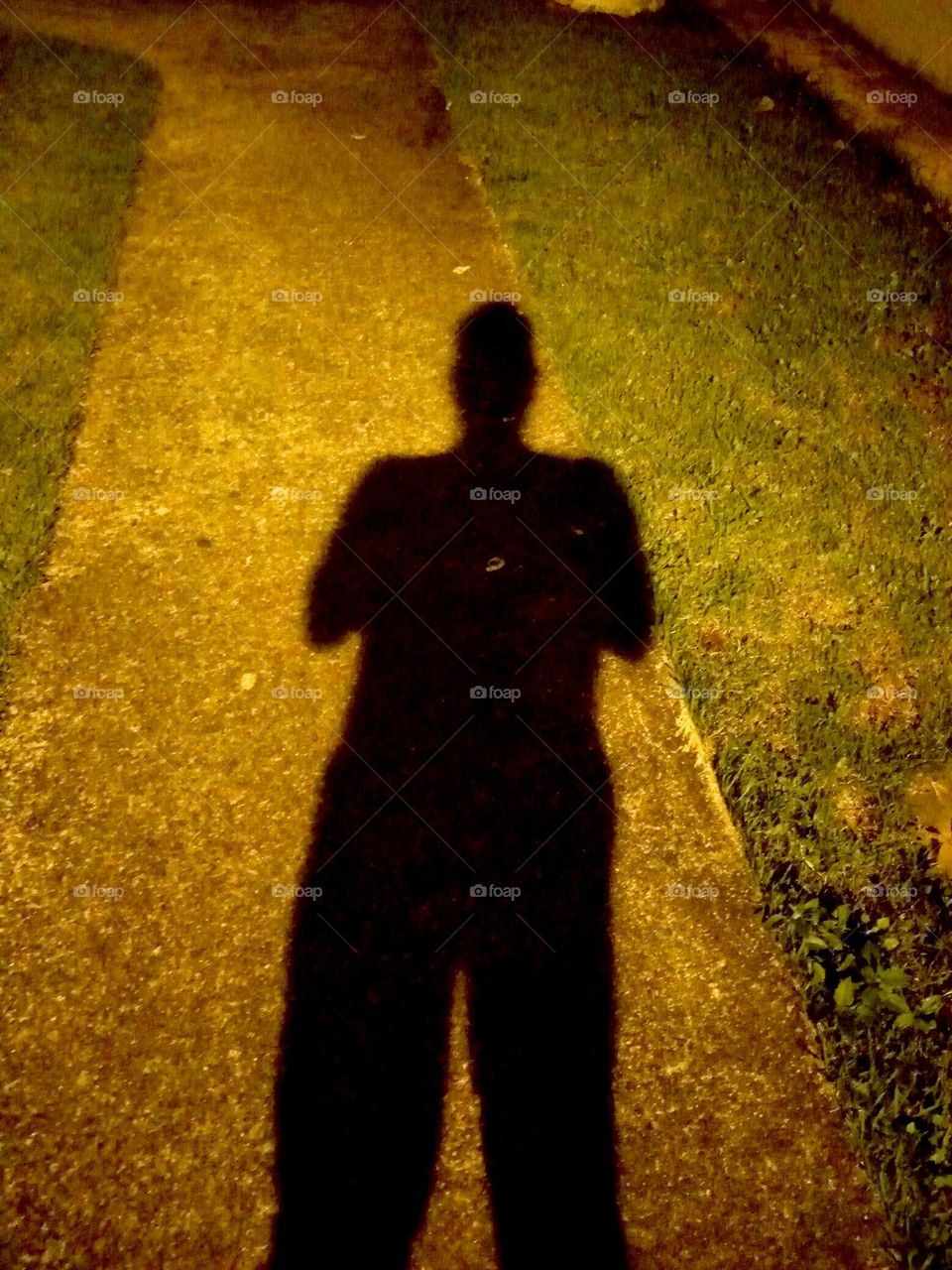 My shadow in the night!!!
