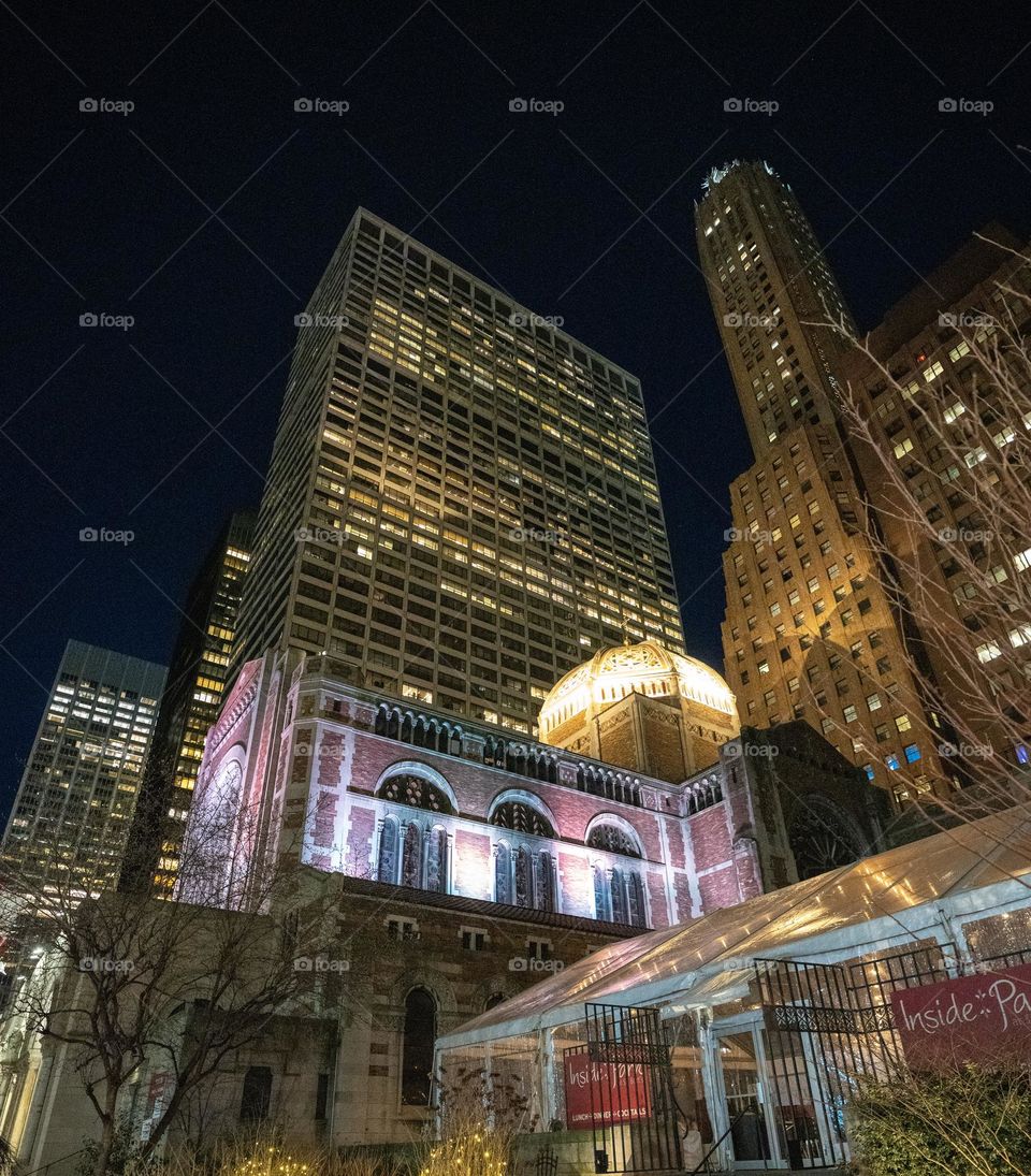 St. Bart's Church in Illuminated Glory