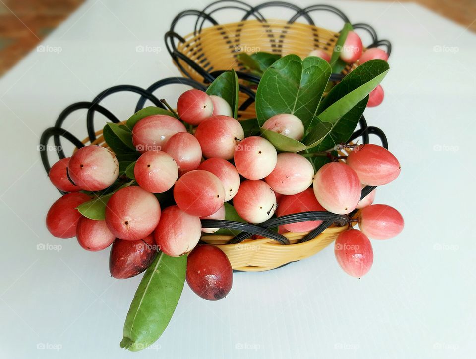 karanda in basket fruit of Thai