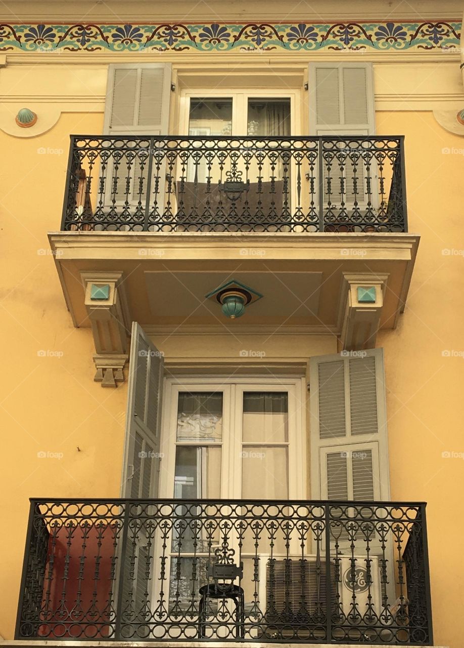 House with balconies 
