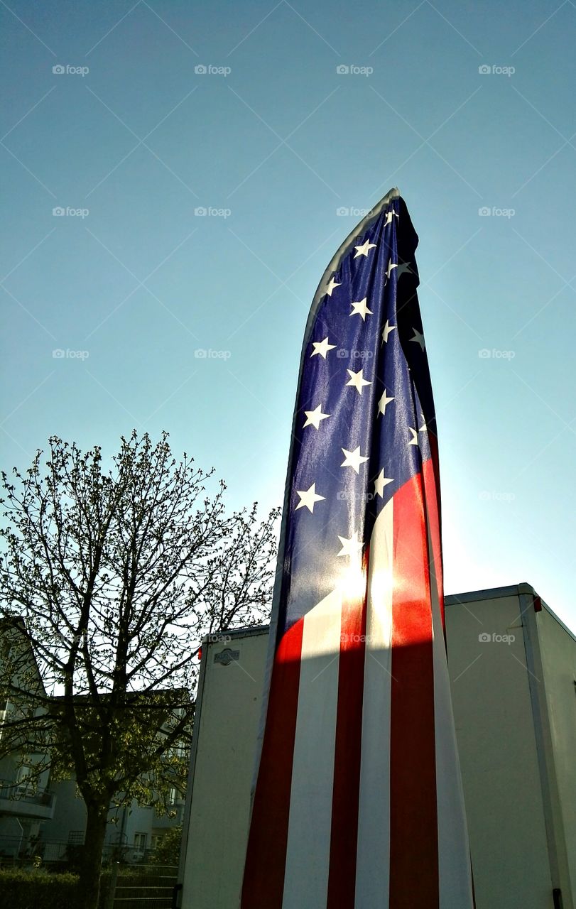 american flag in Germany