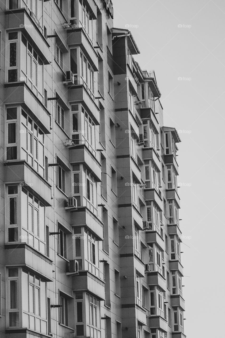 Gray buildings gray everyday life