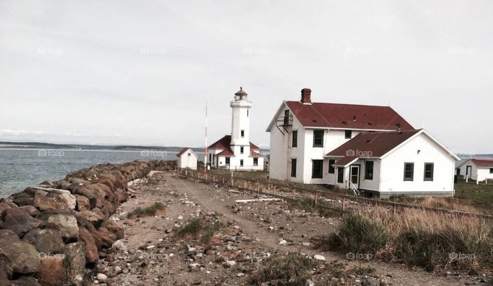Lighthouse at port Townsend. Lighthouse at port townshend