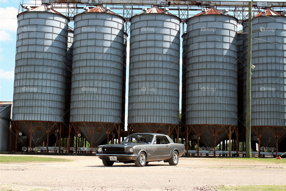 Towering silos american heartland