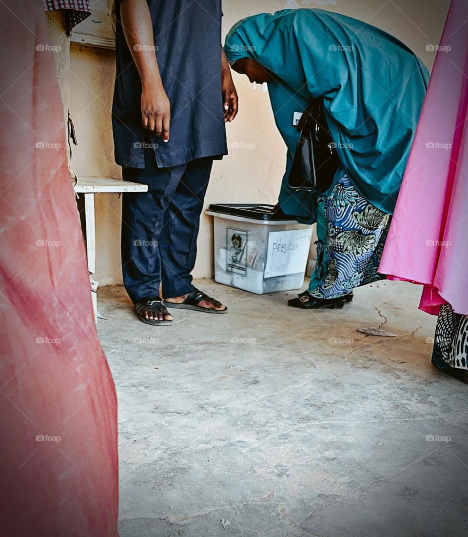 Nigeria Decides 2023: voters casting their votes in the presidential, senatorial and House of Representatives elections.