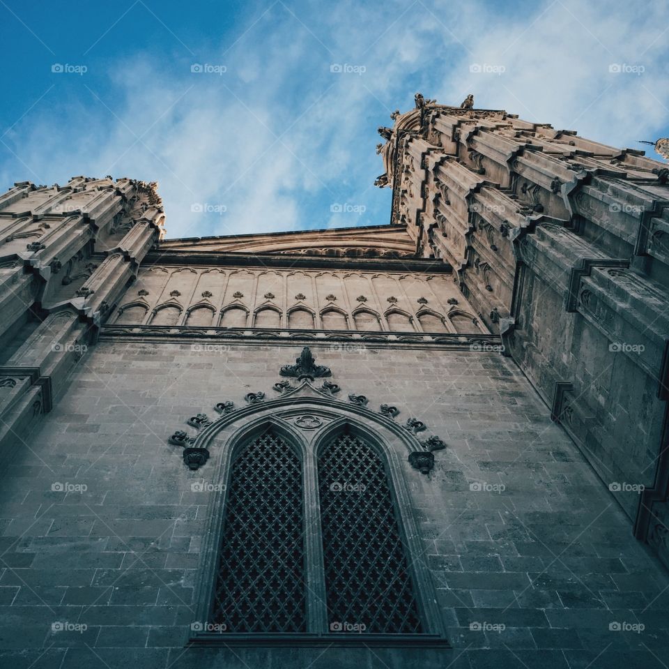 Partial view of cathedral in Mallorca 