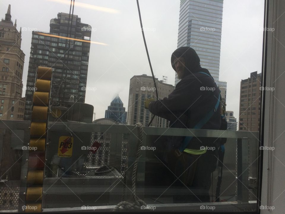 Window washer in NYC 
