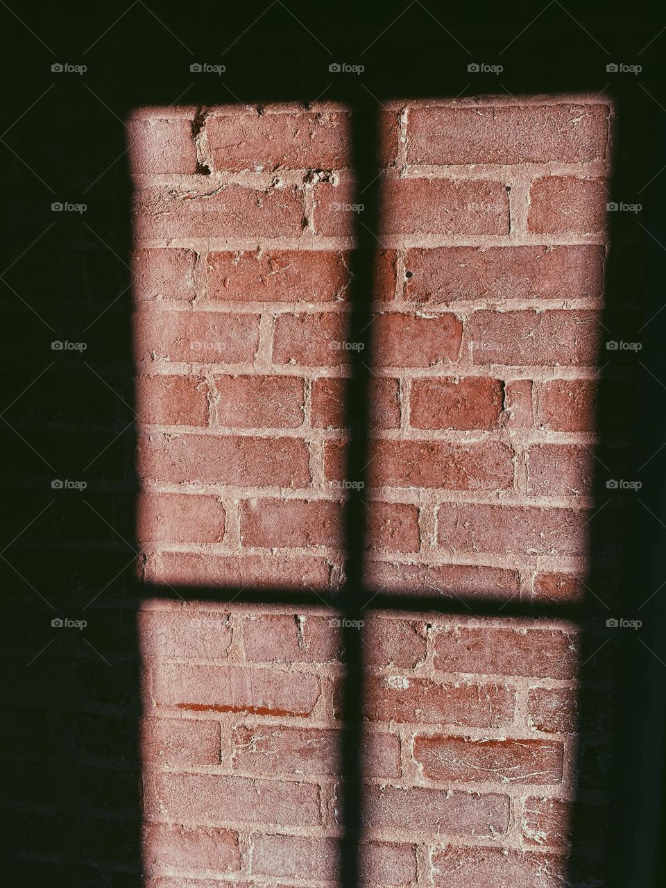 Brick wall window shadow 