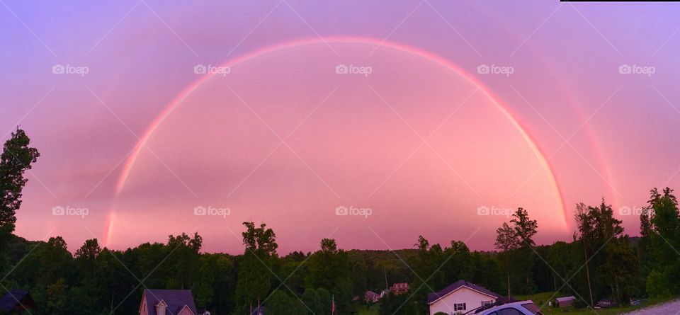 Double Rainbow Sunset