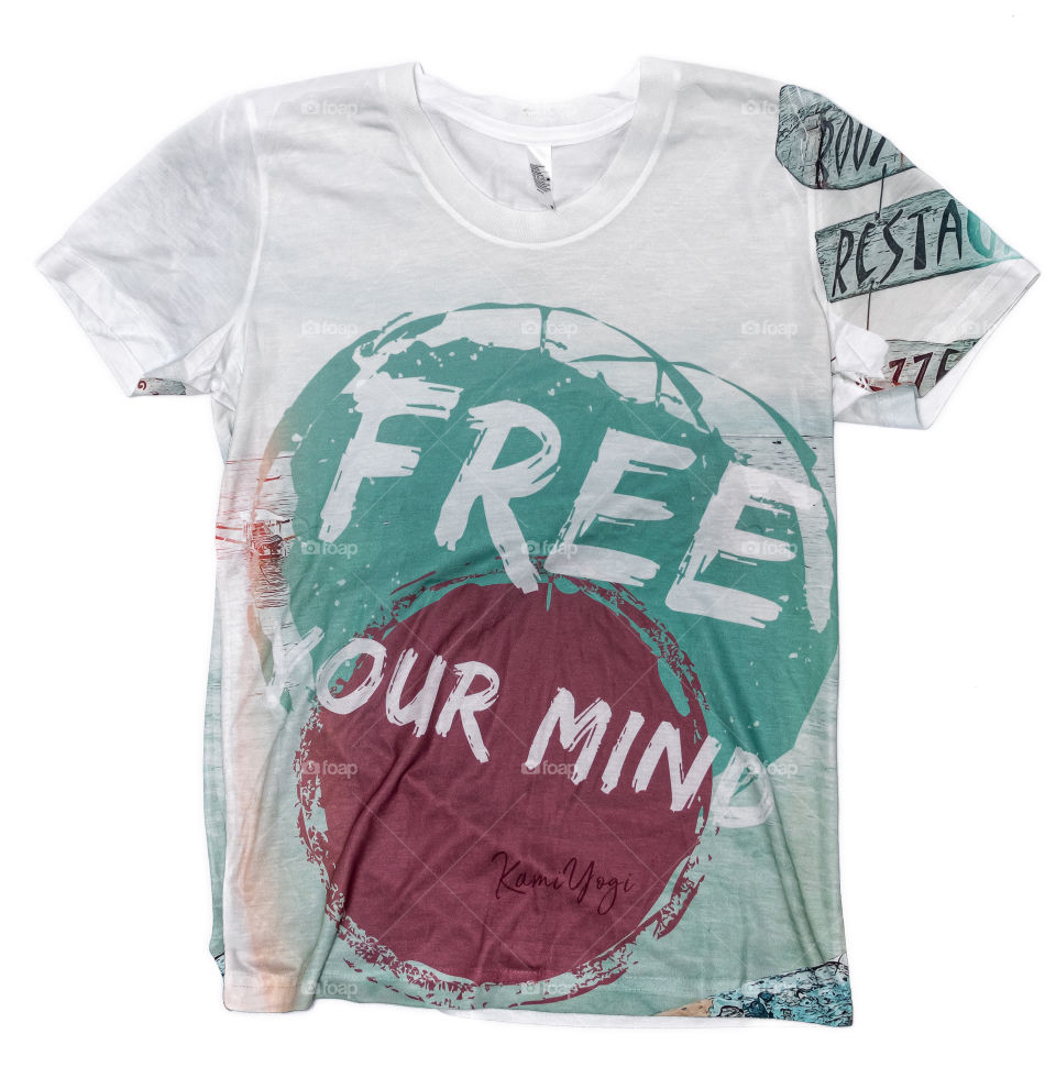 t-shirts isolated on white background