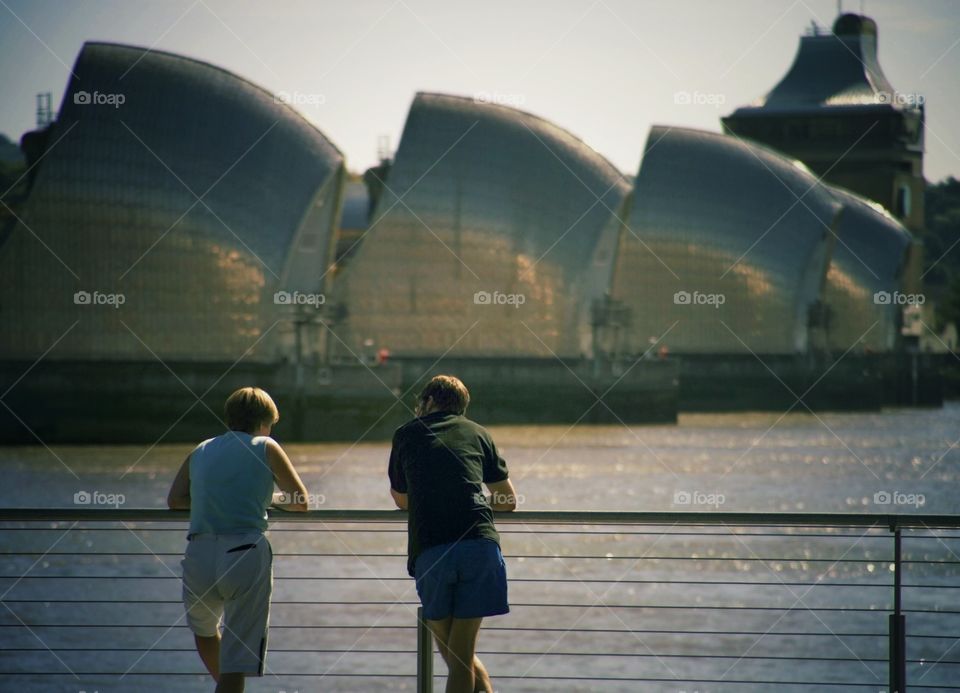 London. Thames barrier 