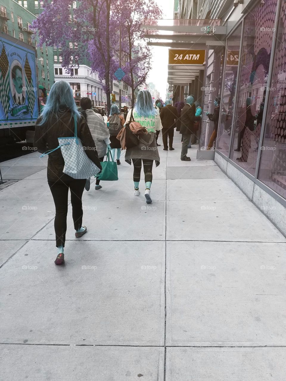 Street, People, City, Woman, Pavement