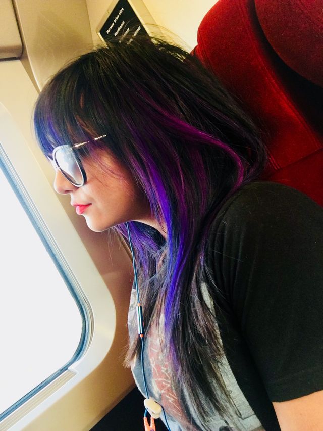 Lonely traveler with good hair