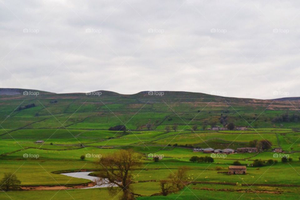 Yorkshire dales countryside 
