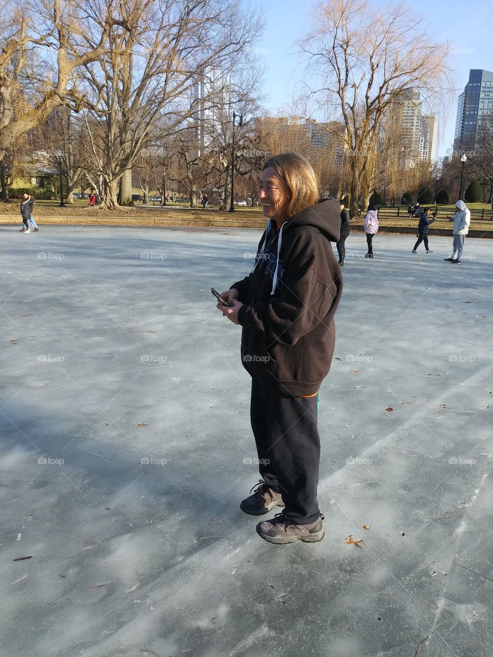 Shoe Skating - Boston Common - Lagoon - Frozen