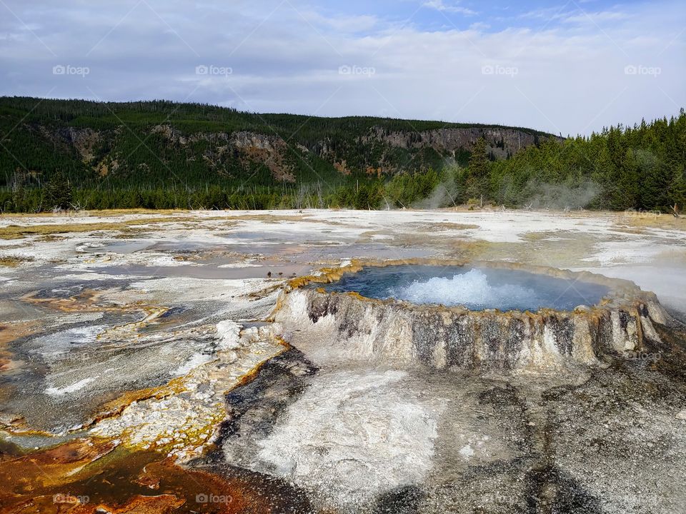 Punch Bowl Hot Spring. Yellowstone National Park.