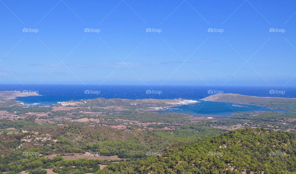 View of Minorca island