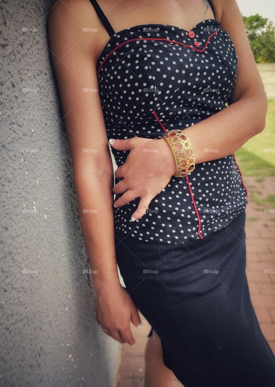 Gold, diamond bracelet