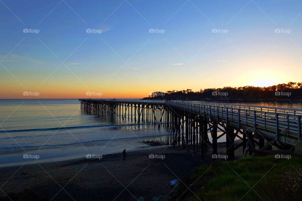 Sunset, ocean, beach