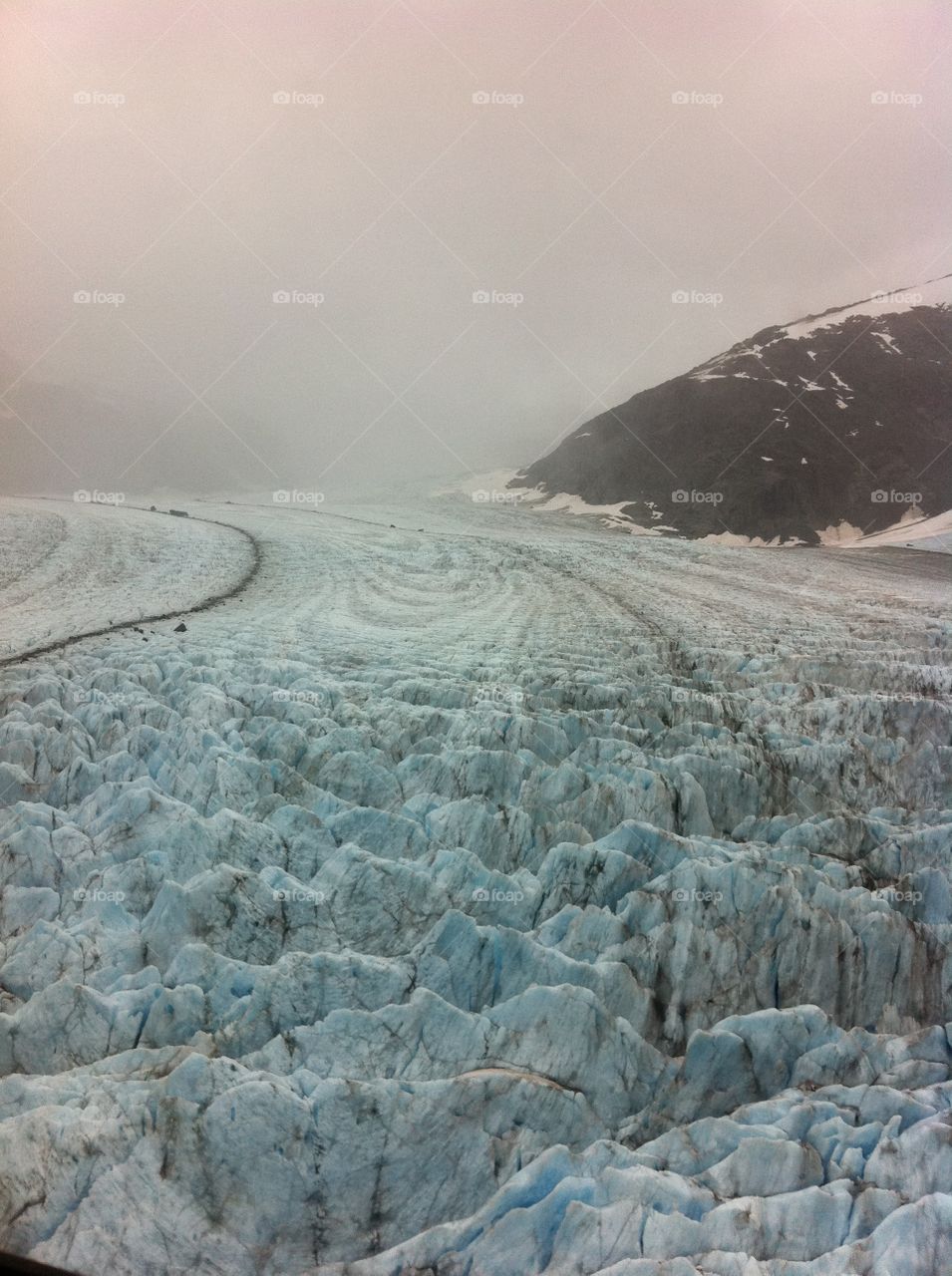 Alaska glacier fields 