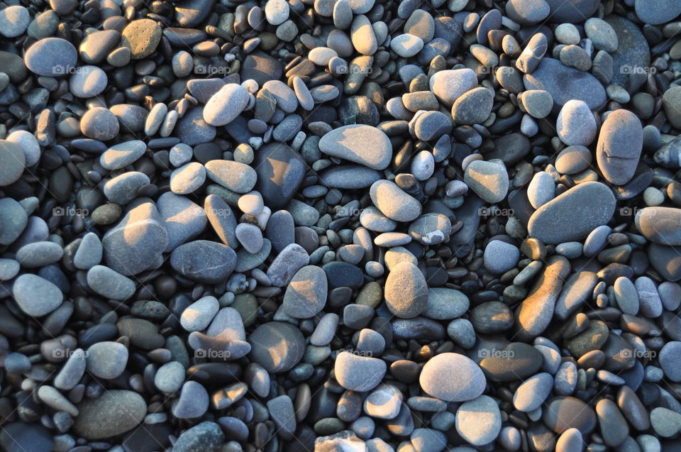 stone texture - pebble stones beach