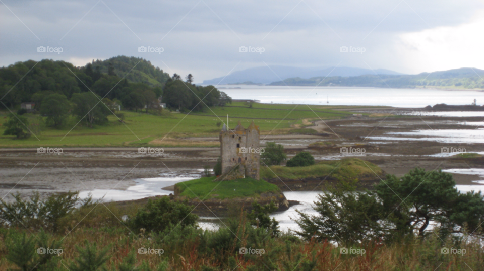 downe castle scotland castle glen by James