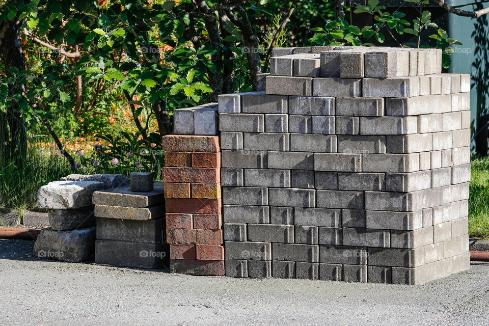 Rectangle brick construction materials 