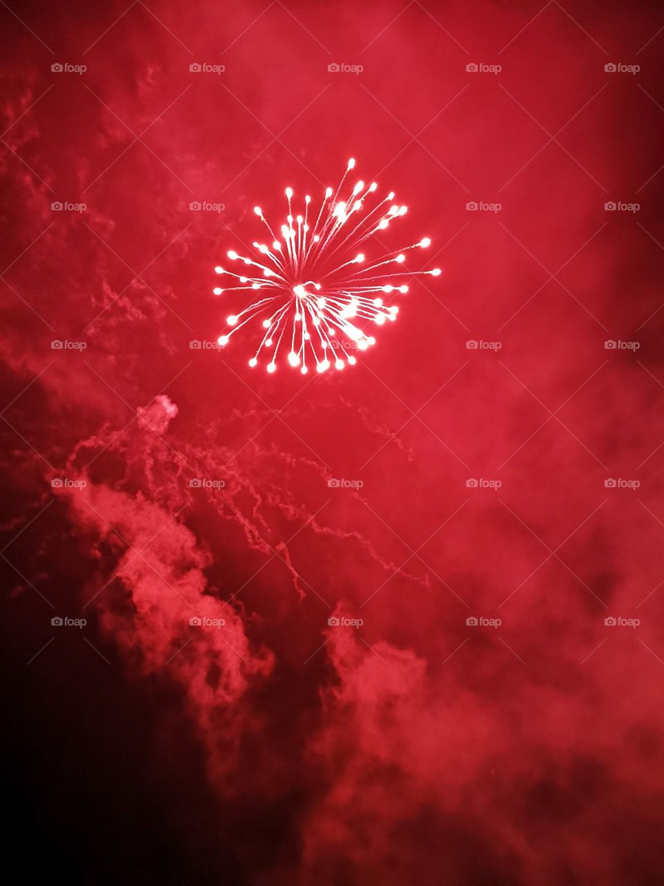 red firework