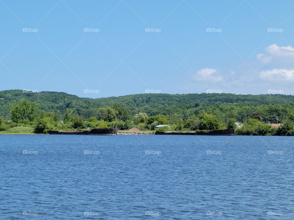 Shells of Ships in Betsie Lake