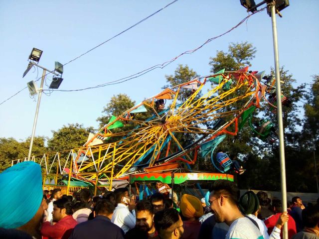 Having fun at carnival