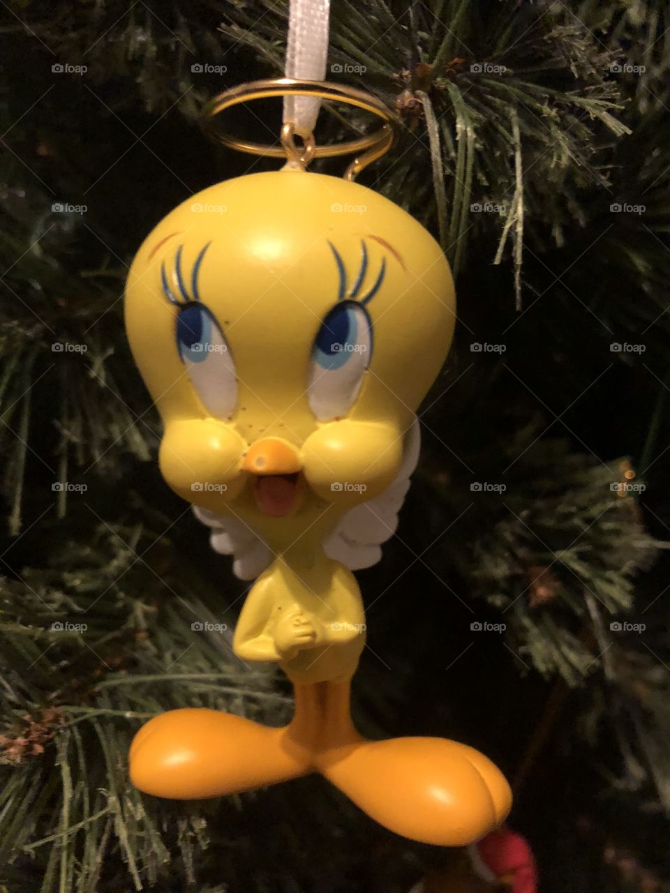Tweedy bird Christmas ornament 