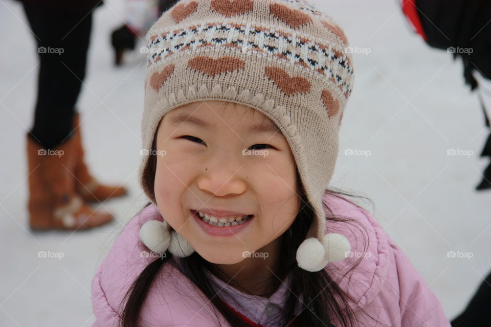 Child, People, Girl, Portrait, Winter