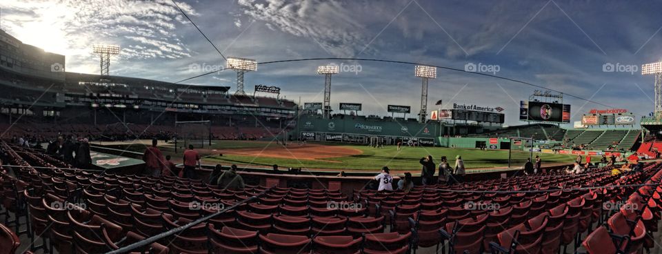 Stellar seats at Fenway. 