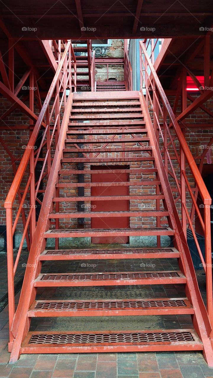 Red stairs🪜🛑