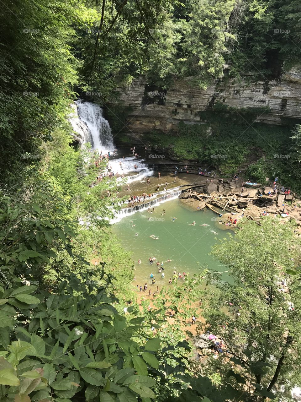 Cummins Falls Waterfall in all of its beautiful glory