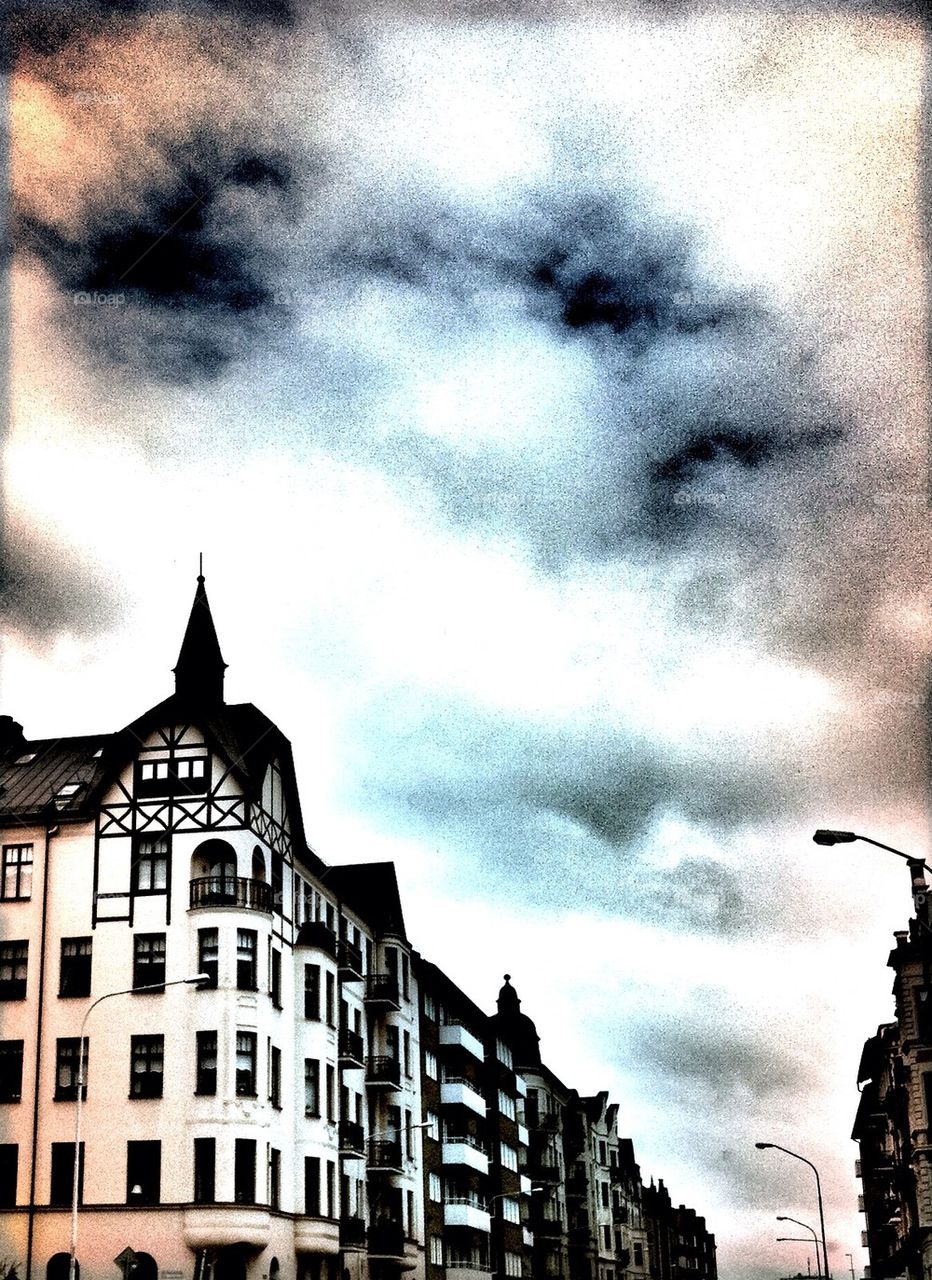 sky sweden city clouds by smartini65