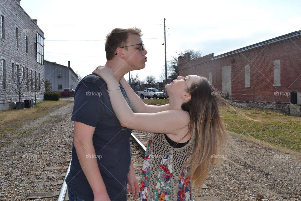 Woman, People, Couple, Outdoors, Street