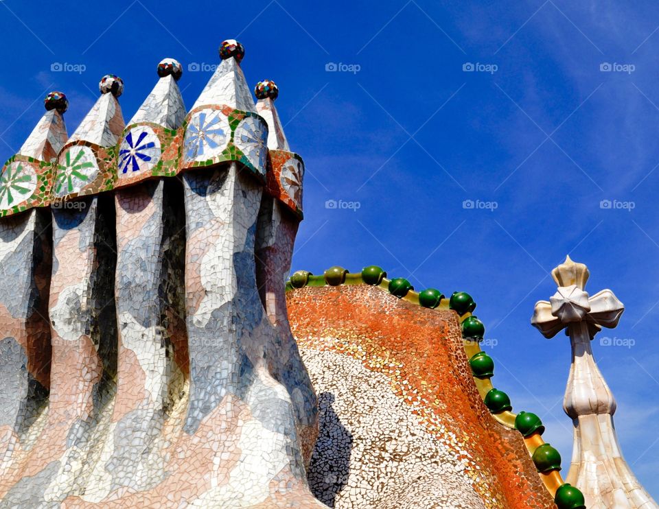 Casa Battlo roof 