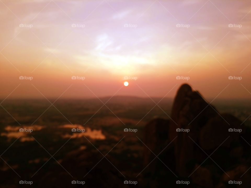 Keelakuyilkudi Samanar Hill - Sunset view