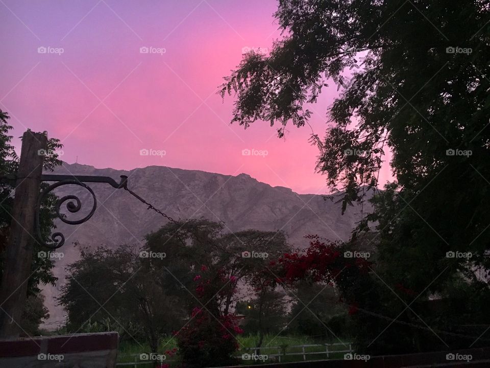 Peruvian sunset