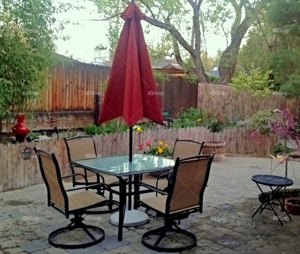 Outdoor living space ready for summer social gatherings