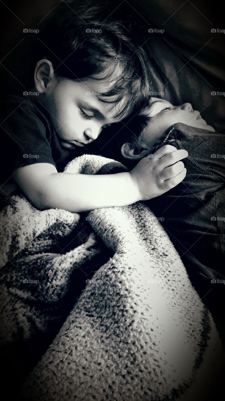 Mighty is This Love. my boys sleeping and cuddling