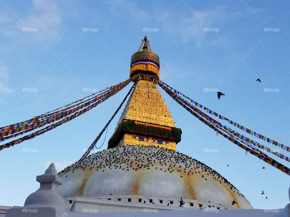 buddhist stupa in nepal