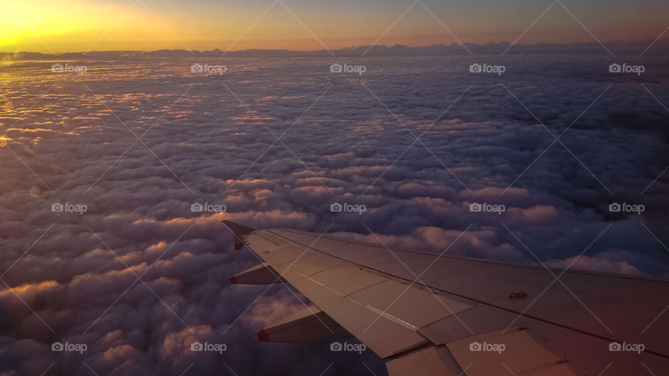 Sky from a plane