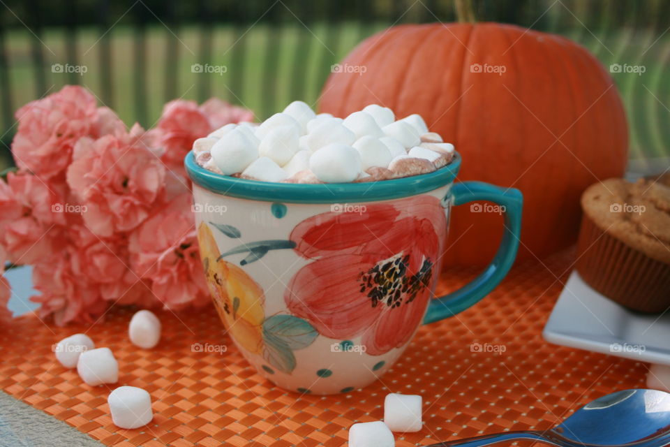 Hot Chocolate in the Fall