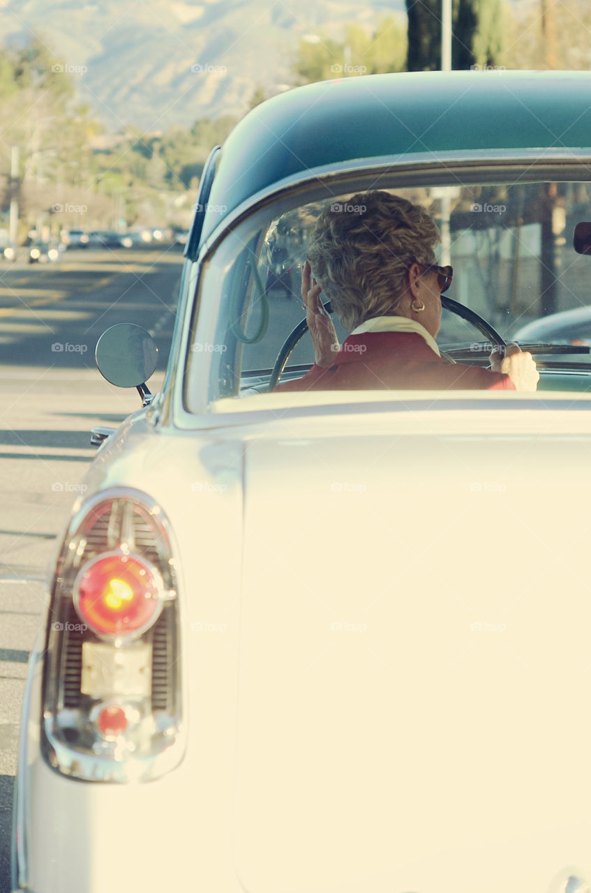 Vintage car ride